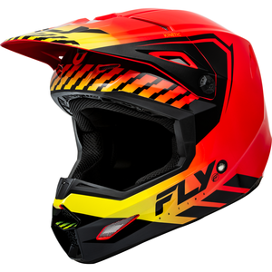 Fly Racing Youth Kinetic Menace Helmet (2024) - Red/Black/Yellow